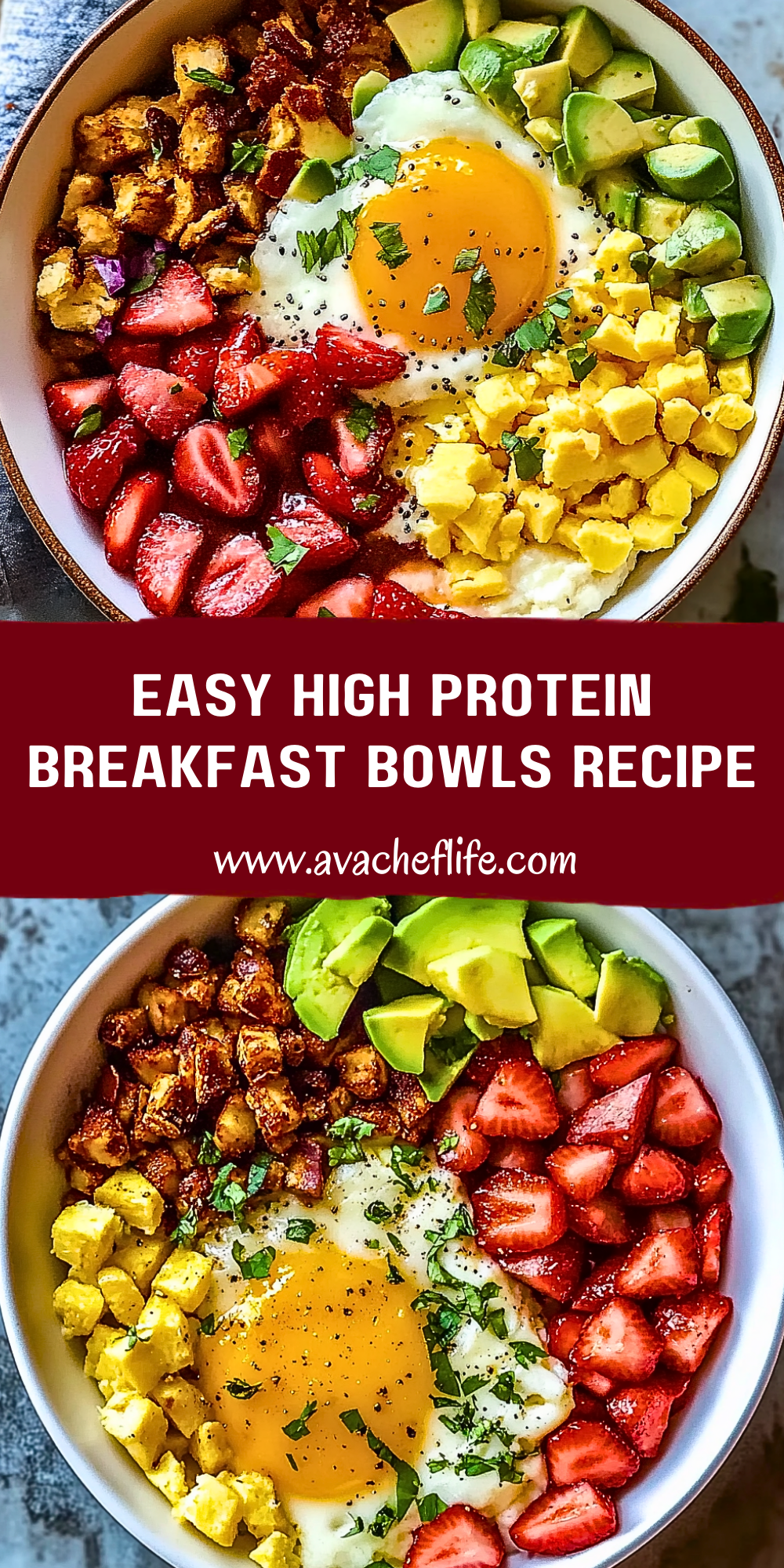 Easy High Protein Breakfast Bowls Recipe - Ava Chef Life